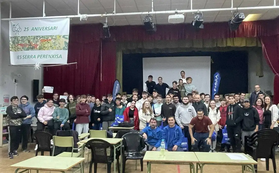 Alumnos del programa "Promoción nuevos talentos" IES Serra Prenxisa (Torrent).