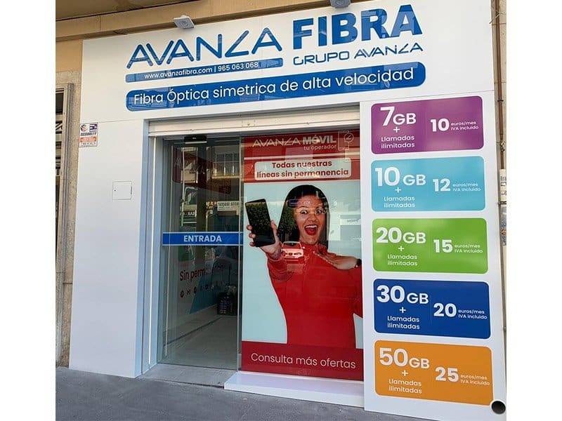 Tienda Avanza Fibra en Villajoyosa
