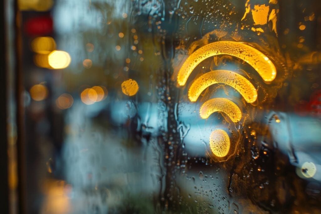 Mal tiempo y fibra óptica